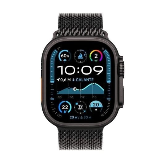 Apple Watch Ultra 2 GPS + Cellular 49mm OLED Titane Noir M Étanche IP6X SpO2