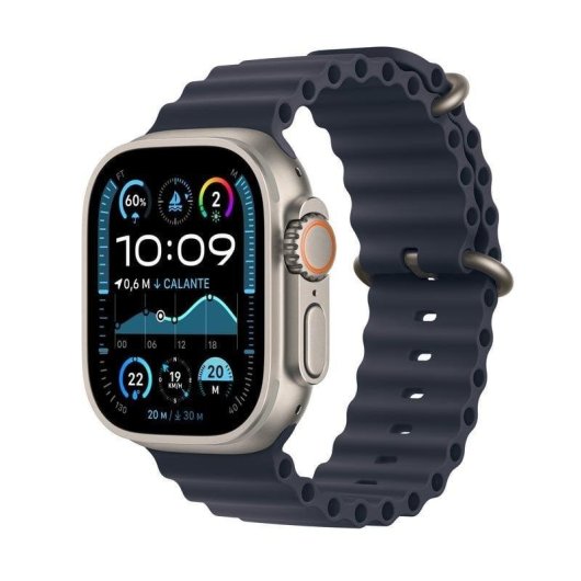 Apple Watch Ultra 2 GPS + Cellular 49mm OLED Titane Bleu Navy L IP6X SpO2 Pulsomètre