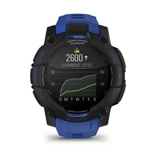 Garmin Instinct 3 Bluetooth GPS 45mm AMOLED Schwarz Blau 10ATM SpO2 Herzfrequenz Schlaf