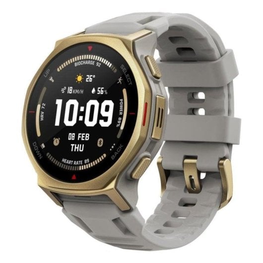 Amazfit T-Rex 3 Pro GPS NFC 44mm AMOLED Ouro Cinza M 10ATM SpO2 Pulsómetro Sono