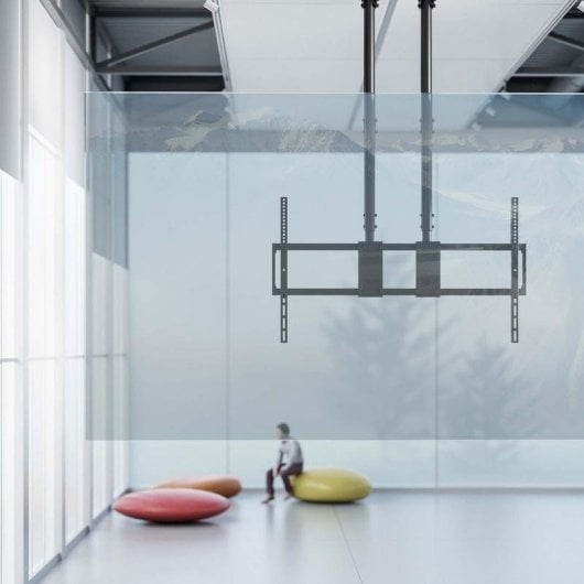 Soporte de techo Aisens CT120TLE-395 para TV 60-120" acero negro inclinable