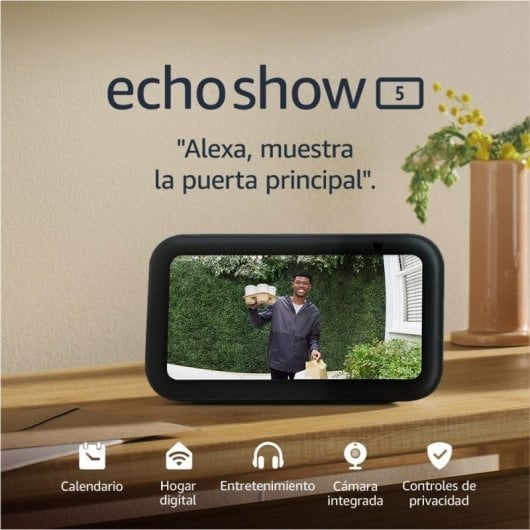 Amazon Echo Show 5 (3ª Generación) Pantalla Táctil Inteligente con Alexa Antracita 2 Unidades