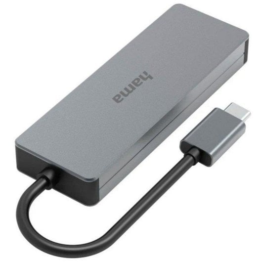 Hub Hama 00200105 USB-C 4 Ports Aluminium 10 Gbit/s Grau