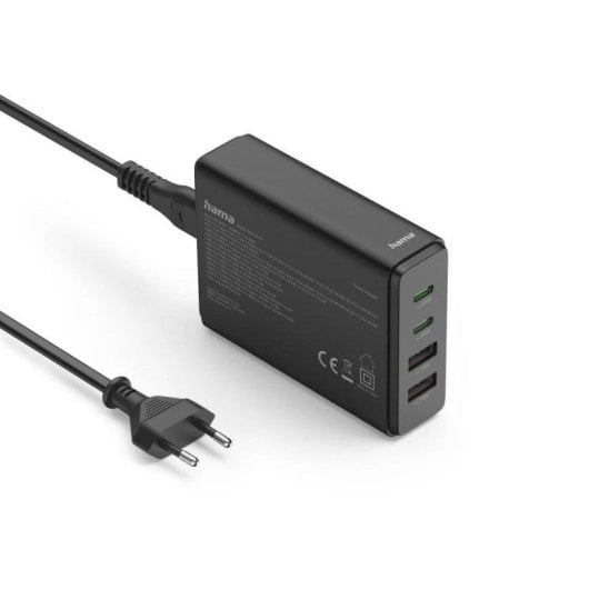 Cargador Hama 00201979 65W GaN Power Delivery 2xUSB-C 2xUSB-A Negro