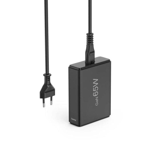Cargador Hama 00201979 65W GaN Power Delivery 2xUSB-C 2xUSB-A Negro