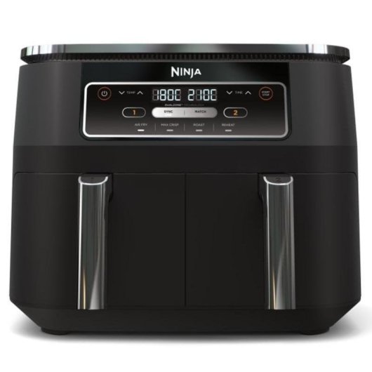 Airfryer Ninja Foodi AF200EU Double Panier 7,6L 2400W Grande Capacité Noire