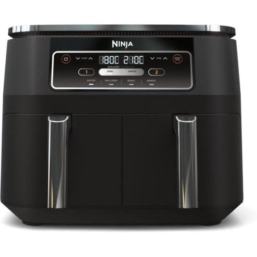 Fritadeira de Ar Ninja AF200EU 7,6L 2400W Dupla Zona com Display Digital
