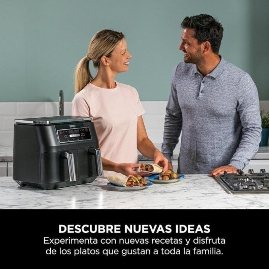 Airfryer Ninja Foodi AF200EU Double Panier 7,6L 2400W Grande Capacité Noire