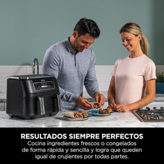Airfryer Ninja Foodi AF200EU Double Panier 7,6L 2400W Grande Capacité Noire