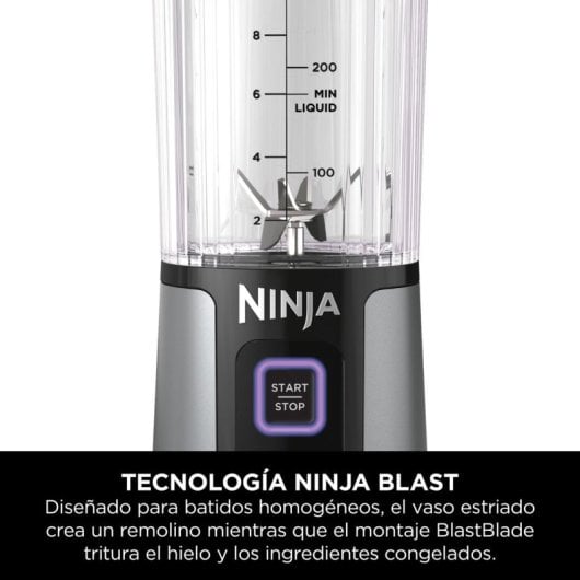 Licuadora Ninja Blast Portátil 0,53L 14,4W 6 Cuchillas USB-C Schwarz