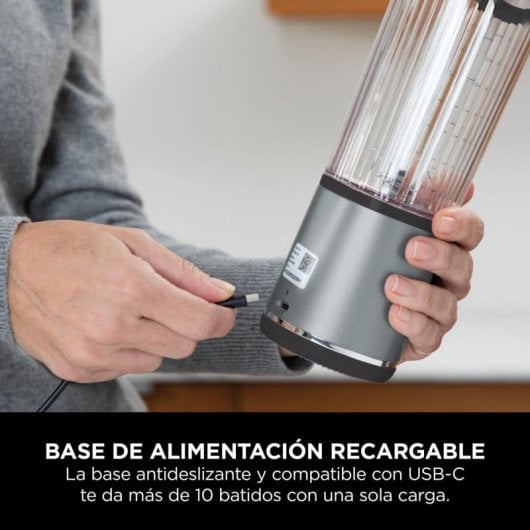 Licuadora Ninja Blast Portátil 0,53L 14,4W 6 Cuchillas USB-C Schwarz