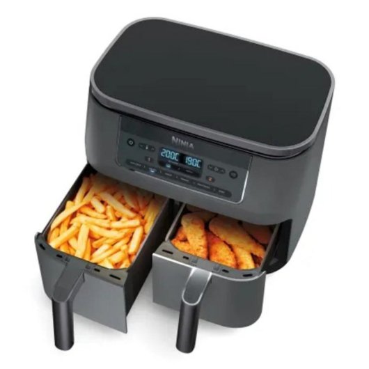 Friggitrice ad Aria Ninja DZ300EU Doppio Cestello 7,6 L 6 Programmi