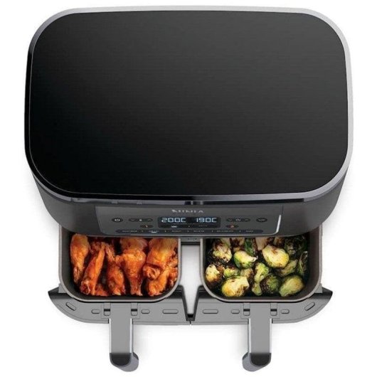 Friggitrice ad Aria Ninja DZ300EU Doppio Cestello 7,6 L 6 Programmi