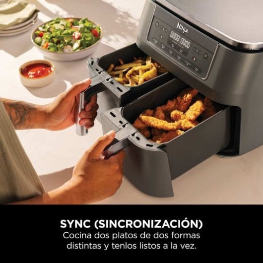 Freidora de aire Ninja DZ300EU 7,6 L 2400 W doble cajón y 6 programas