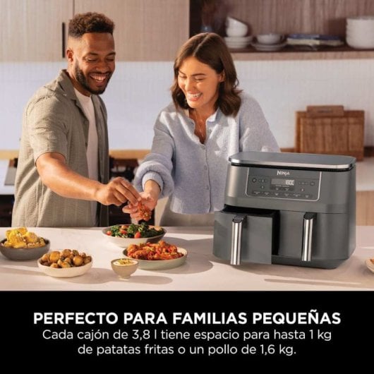 Freidora de aire Ninja DZ300EU 7,6 L 2400 W doble cajón y 6 programas