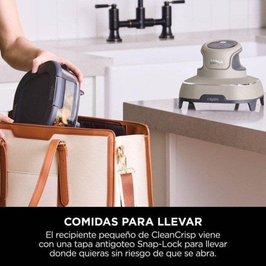 Friteuse sans Huile Ninja FN101EUST 3,8L 1700W Verre CleanCrisp 4 Fonctions