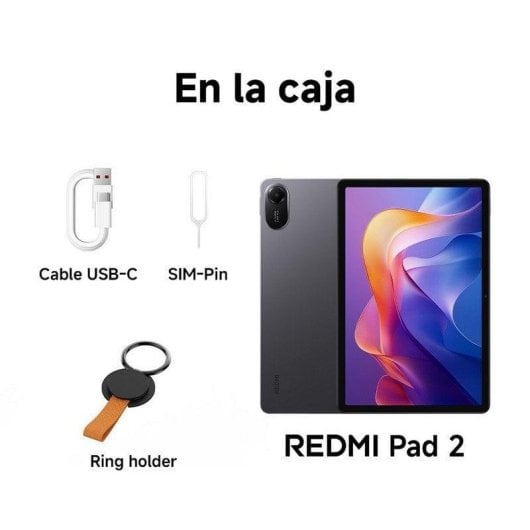 Tablet Xiaomi REDMI Pad 2 WiFi 11" 8GB Grigio Grafite 256GB Batteria 9000mAh