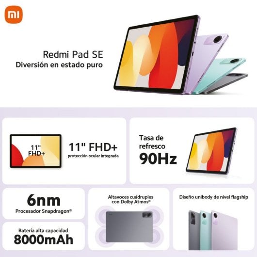 Xiaomi Redmi Pad SE 11" 4/128GB Gris Grafito + Ring Holder