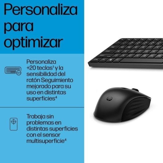 Clavier sans fil HP 655 Layout ES avec souris kit complet