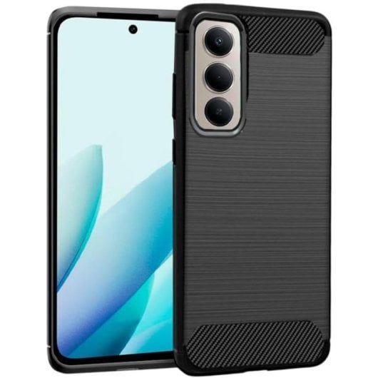 Funda para móvel Cool Carbono Antichoque Leve Preta para Xiaomi Redmi 15/15 5G