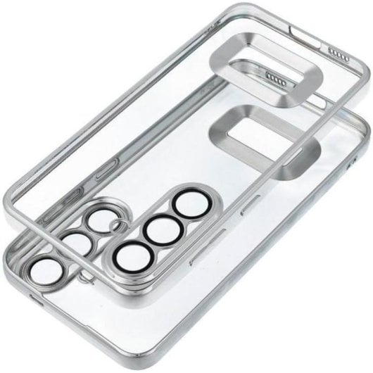 Funda para móvil Cool Borde Metalizado Transparente A prueba de golpes para Samsung Galaxy A26 5G / A17 5G