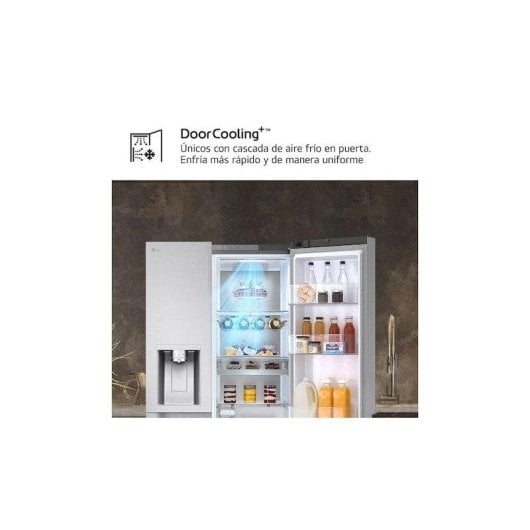 Frigorífico Americano LG GSLE91MBAB No Frost 179cm 623L B Inox WiFi DoorCooling+