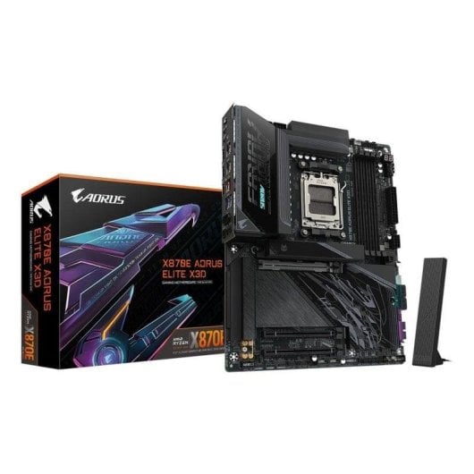 Placa Base Gigabyte X870E AORUS ELITE X3D X870E AM5 DDR5 ATX WiFi 7 USB4 PCIe 5.0 RGB