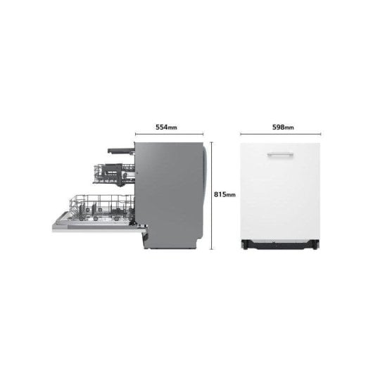 Lavavajillas LG Quadwash Integrable 14 Servicios Clase A con Easy Rack Plus y ThinQ