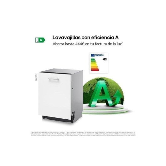 Lavavajillas LG Quadwash Integrable 14 Servicios Clase A con Easy Rack Plus y ThinQ