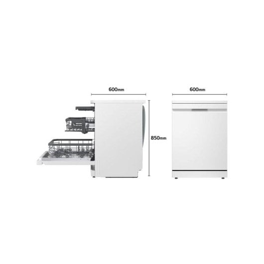 Lavavajillas LG Quadwash Steam Tercera Bandeja A Vapor y Easy Rack Plus