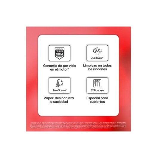 Lavavajillas LG Quadwash Steam Tercera Bandeja A Vapor y Easy Rack Plus