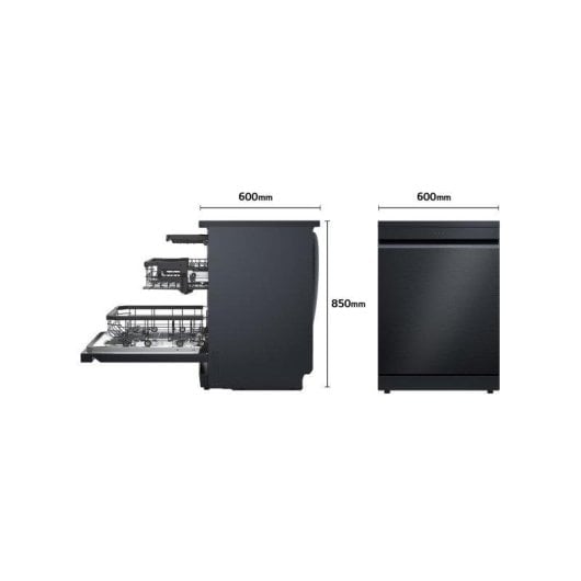 Lavavajillas LG Quadwash Steam 14 Servicios A con vapor y tercera bandeja