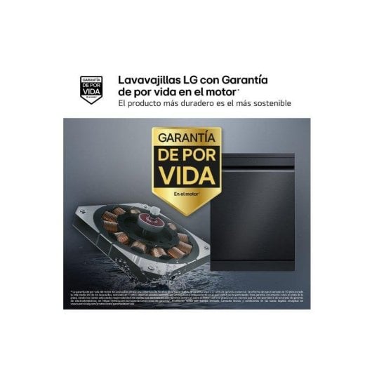 Lavavajillas LG Quadwash Steam 14 Servicios A con vapor y tercera bandeja