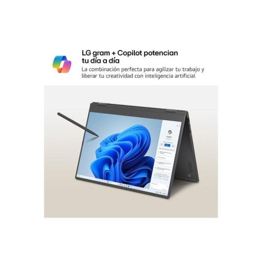 Portátil LG Gram Pro 2-en-1 16T90TP-K 16" Intel Core Ultra 7 32GB 1TB SSD OLED Touch Stylus