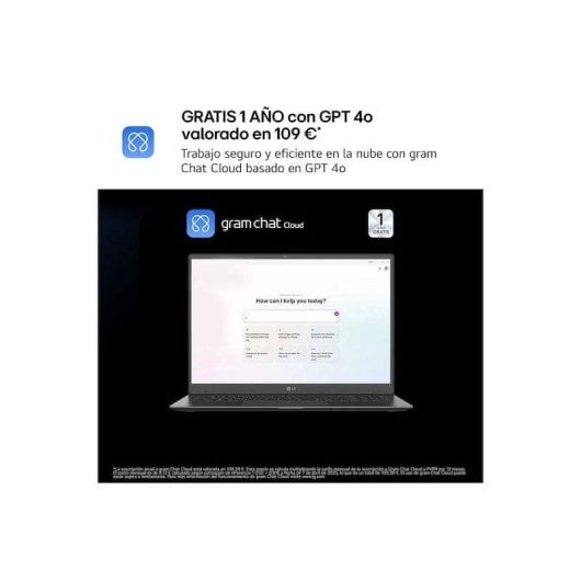 Portátil LG Gram Pro 2-en-1 16T90TP-K 16" Intel Core Ultra 7 32GB 1TB SSD OLED Touch Stylus