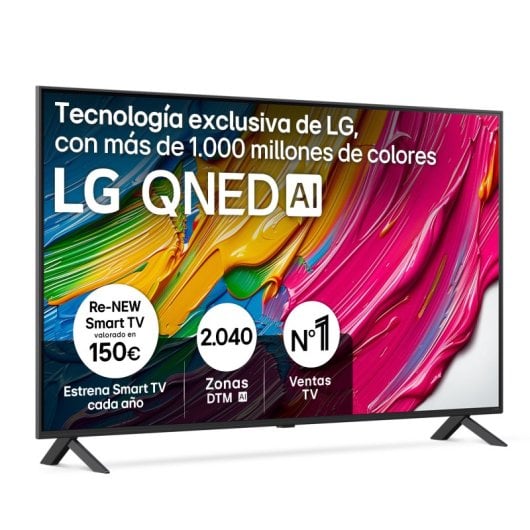 TV LG QNED QNED8E 55" 4K Smart TV HDR10 Pro IA Gaming