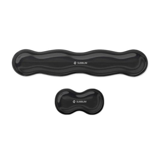 Descansa muñecas Subblim SUBMP-04E061 Ergo Crystal Flex gel refrigerante negro