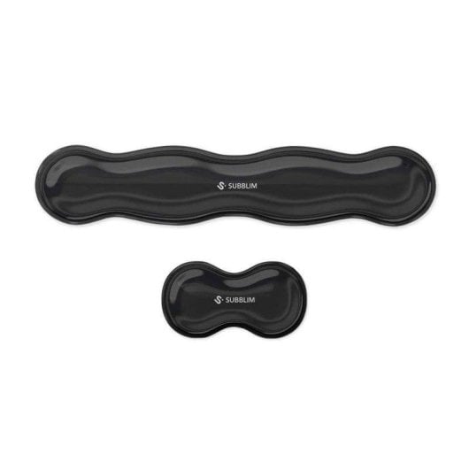 Repose-poignet Subblim SUBMP-04E061 gel Crystal Flex ergonomique noir pack clavier souris
