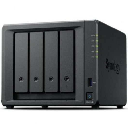 Disco Duro NAS Interno Synology 16TB SATA DS425+ 2.5GbE 4 Bahías Torre con HDD y SSD NVMe