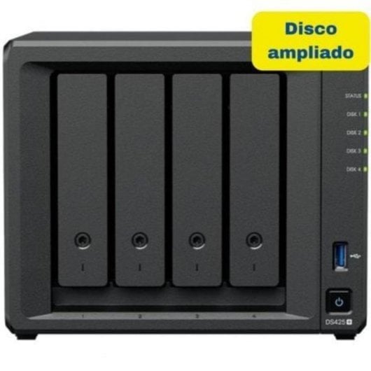 NAS Torre Synology 8TB 4 bahías DDR4 2,5GbE DS425+ almacenamiento seguro