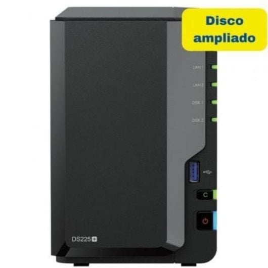 NAS torre Synology 8TB 2 bahías SATA 2,5GbE DS225+ Intel Celeron J4125