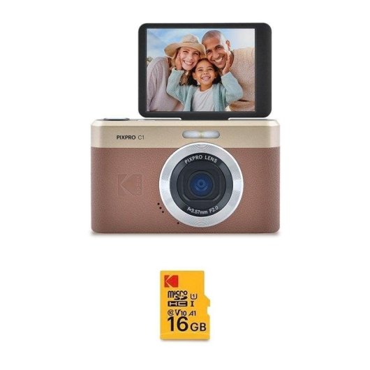Fotocamera Compatta Agfaphoto Pixpro C1 13MP Zoom 4x USB-C Marrone