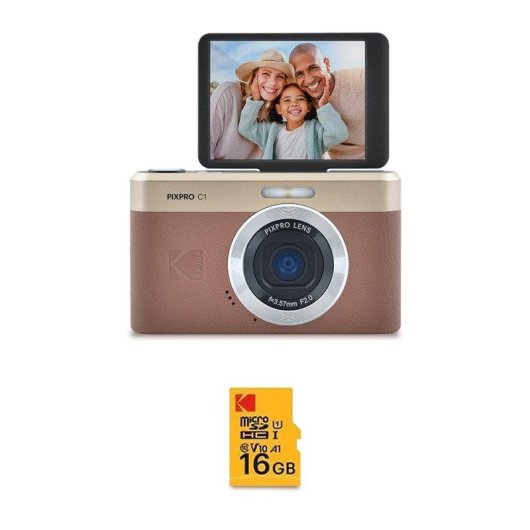 Fotocamera Compatta Agfaphoto Pixpro C1 13MP Zoom 4x USB-C Marrone