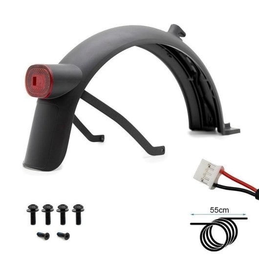 Guardabarros trasero Xiaomi Mi4 versión francesa con reflectante y kit montaje