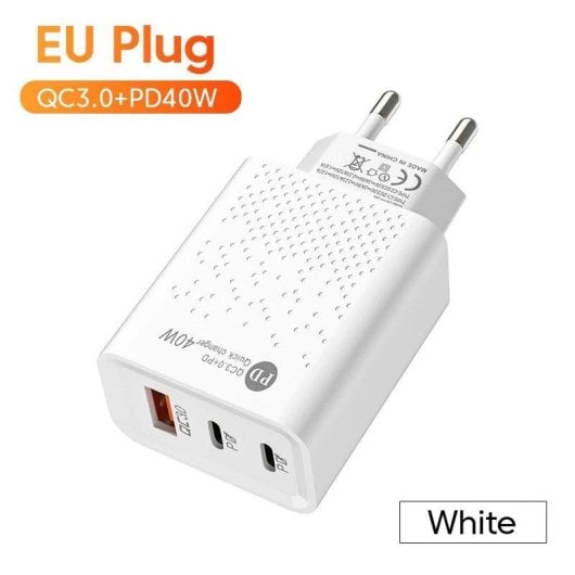Ladegerät Xiaomi 3-Port USB Typ-C 60W Schnellladung PD QC3.0 40W
