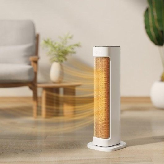 Homcom Calefactor Eléctrico Bajo Consumo 2000w Con 3 Modos Termostato Regulable