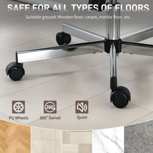 Homcom Silla De Oficina Piernas Cruzadas Con Reposabrazos Y Respaldo Alto Gris