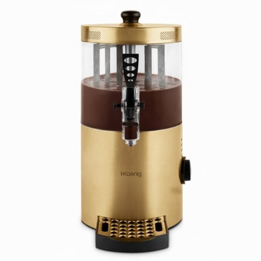 Dispensador de chocolate quente, 3 L, 1200 W, dourado