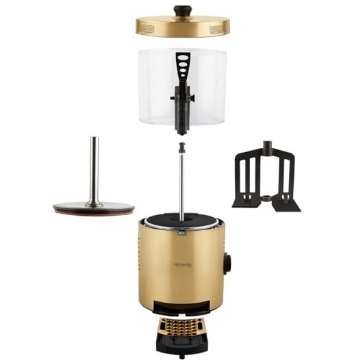 Dispensador de chocolate quente, 3 L, 1200 W, dourado