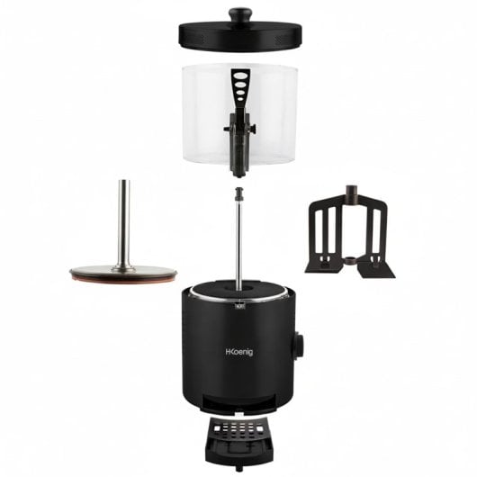 Dispensador de chocolate quente, 3 L, 1200 W, preto